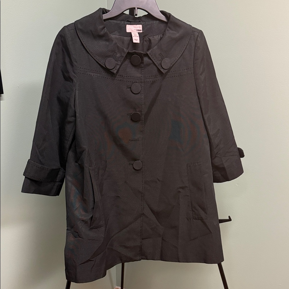 Forever 21 Chic Black French Styled Trench Coat